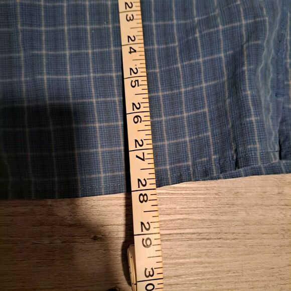 Marmot Shirt Mens Medium Blue Plaid Long Sleeve Button Up Outdoor Hiking Casual - Picture 10 of 12